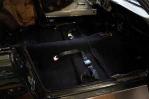 New carpet and seatbelts